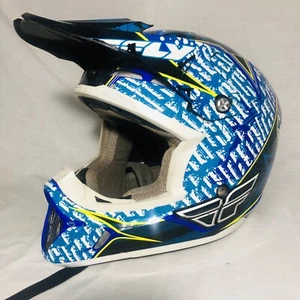 Fly Racing Aurora Helmet Size Large L Dot Certified Blue X 73-4913X - Picture 1 of 11