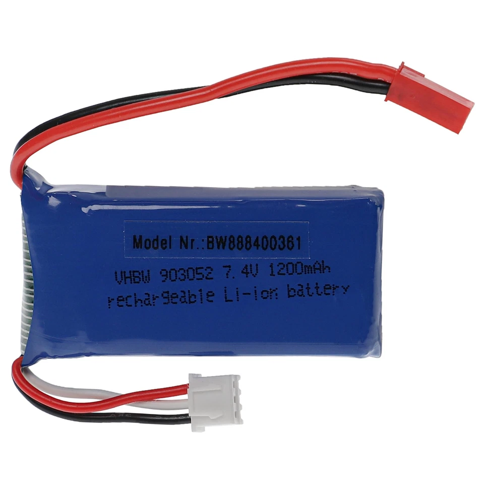 RC Akku Modellbau BEC 1200mAh 7,4V - Bild 1 von 3