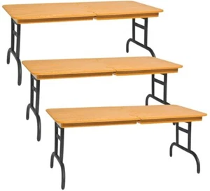 3er Set braune zerbrechbare Tische für WWE & AEW Wrestling Actionfiguren - Bild 1 von 1