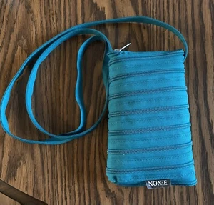Nonie Teal Colored Crossbody Essentials Bag. - Picture 1 of 8