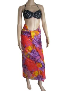 NEW Antik Batik Womens 'Sunflo' Pareo Cloth Skirt / Dress, Orange, 72" x 45" - Picture 1 of 2