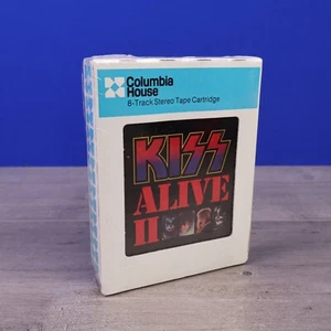 KISS Alive II CASABLANCA 8 Track Tape SEALED 1977 Hard Glam Rock GENE SIMMONS V2 - Picture 1 of 6