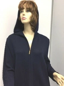 St John Sport Hoodie Jacke schwarz Logo Reißverschluss Zug Taschen Gr. L 10 12 neu ohne Etikett - Bild 1 von 5