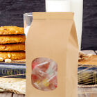 Kraft Bakery Bags with Window and Tin Tie Lock - Party Favors