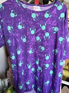 NEU Lularoe Damen Irma Tunika Shirt Disney Minnie Mouse Lila Extra Small XXS - Bild 1 von 2