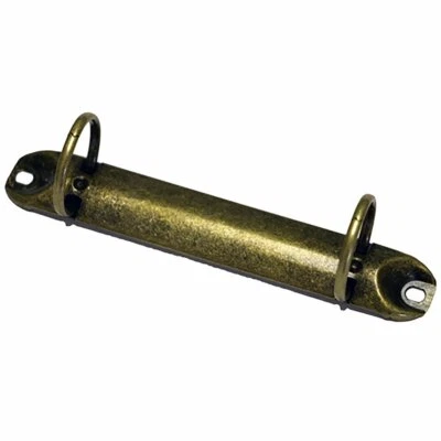 Antique Style Brass Two Ring Binder Hardware - Image 1 of 4