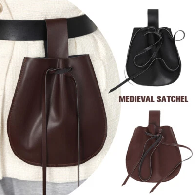 Retro PU Portable Waist Bag Medieval Knight Waist Purse for Cosplay Props - Image 1 of 4