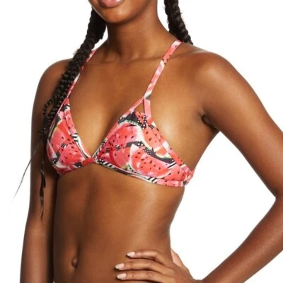 Top de bikini Speedo Turnz resistencia competitiva espalda cruzada sandías talla XL Foto 1 de 2