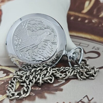 Vintage Pocket Watch USSR MOLNIJA Bird 18 Jewels RARE SOVIET Watch 3602 - Image 1 of 4