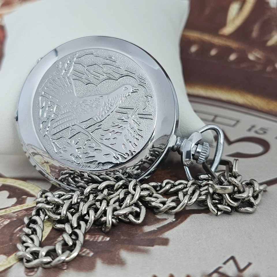 Vintage Pocket Watch USSR MOLNIJA Bird 18 Jewels RARE SOVIET Watch 3602 - Image 1 of 4