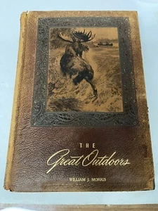 The Great Outdoors Brown And Bigelow Leather Hardcover Book 1947 First Edition - Picture 1 of 14