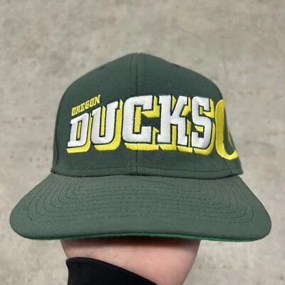 Vintage Nike Oregon Ducks Hat Cap Snap Back Green Yellow College Football Mens - Imagem 1 de 4