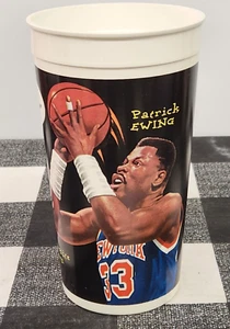 Vtg 1995 McDonald Looney Tunes NBA Yosemite Sam and Patrick Ewing Plastic Cup - Picture 1 of 15