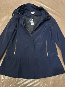 CROWN IVY RAIN COAT WOMAN. Blue /Small. New With Tags. LAKE ADVENTURES. Fall 2 - Picture 1 of 8
