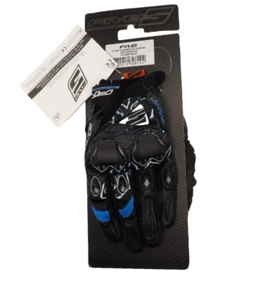 Guantes de motocicleta Five 5 Stunt Evo réplica - para mujer florales azules medianos Foto 1 de 4