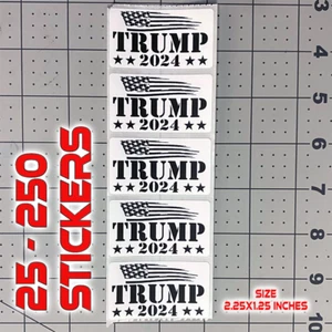 President Donald Trump Flag 2024 Lets Go Brandon FJB 25-250 Sticker Action Pack - Picture 1 of 2