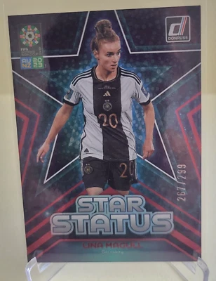 2023 DONRUSS FIFA WOMENS WORLD CUP LINA MAGULL STAR STATUS #11 RED 267/299 - Image 1 of 2