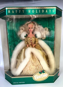 1994 Barbie "Happy Holidays" Special Edition Barbie Doll 2nd In Series #12155 - Imagen 1 de 17