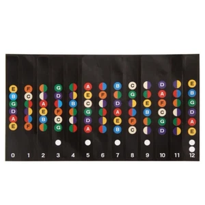 Guitar Fretboard Note Decal Finger Board Musical Scale Map Sticker Trainer  - Picture 1 of 3