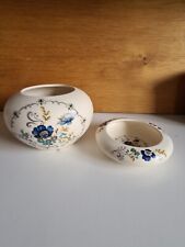Purbeck Ceramics Pottery X2, Vase And Trinket Ring Dish England