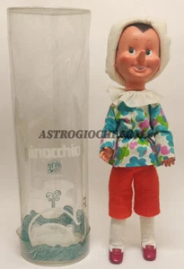 PINOCCHIO EFFE FRANCA BAMBOLA DOLL ITALY 48 CM VINTAGE '60 RARA IN BOX - Picture 1 of 10