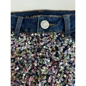 Discontinued HTF Girls Sequen Justice Jean Shorts NEW Girls Size 10 - Picture 1 of 6