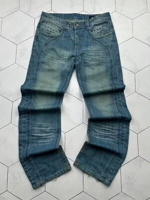 Pantalones de mezclilla anchos descoloridos vintage Dsquared2 para hombre talla 32 Foto 1 de 4