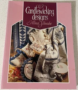 🌼 Book ~~ CANDLEWICKING DESIGNS ~~ Alma Schwabe Embroidery Patterns - Picture 1 of 5