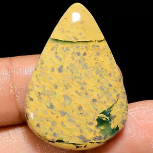 100% Natural Mariposite Pear Shape Cabochon Gemstone 33.5 Ct. 32X22X5 mm X-16076 - Picture 1 of 2