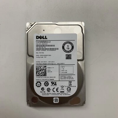 NEW Dell 09KW4J 9KW4J ST91000640NS 1TB 7.2K 6G 2.5" SATA 9RZ168 HARD DRIVE - Image 1 of 4