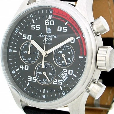 German Aeromatic 1912 Precision Miltary Chronograph A1287 - Image 1 of 4