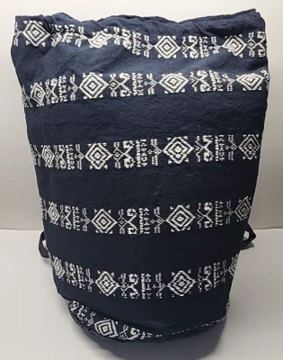 Vintage Bohemian Purse Satchel Bag Colorful Black Earth Tones Hippy Boho V - Image 1 of 4