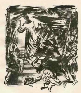 Der NARR - JOSEF WEISS Original Lithographie 1919 Expressionismus - Picture 1 of 1
