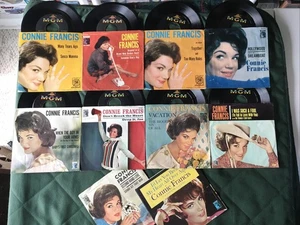 60’s CONNIE FRANCIS PICTURE SLEEVE/45 (Lot Of 8+) MGM - Picture 1 of 6