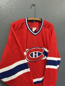 Vintage 90’s CCM Montreal Canadiens NHL Red Hockey Jersey Size XL Stitched - Picture 1 of 5