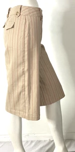 Pantalones capri gauchos Worthington Petite a rayas de pierna ancha talla 2P - elásticos - Imagen 1 de 6