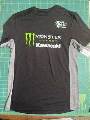 Kawasaki Team Green T-shirt, New With Tags, Size SMALL Monster - Image 1 of 4