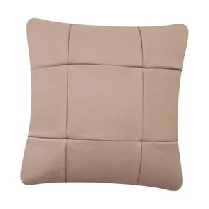 Leather Throw Pillow Cover, 18x18 inch Pack of 1 Modern Solid Decorative - Picture 1 of 8