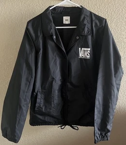VANS Black Snap Jacket Men’s Large - Picture 1 of 5