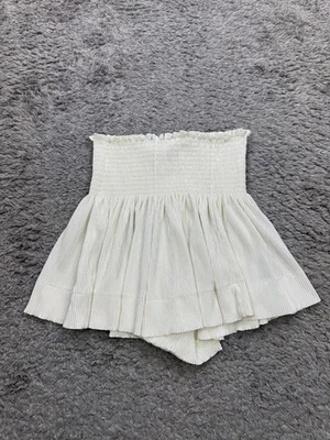 Pantalones Cortos Columpios Queen of Sparkles Mujer Pequeños Blancos Metálicos Tiro Alto Acampanado Hada Foto 1 de 4