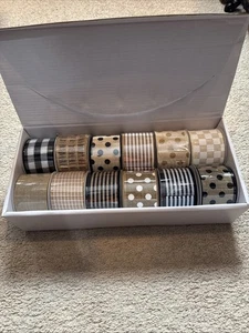 Every Day Ribbon 2.5” X 10 Yards A Lot Of 12 Wired High-End Ribbon - Picture 1 of 4