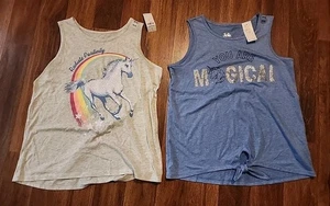 Neu mit Etikett Justice Mädchen Tanktop Shirts Größe 14/16 - Bild 1 von 4