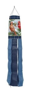 Briarwood Lane Wintertime Cardinals Windsock Wind Twister - Picture 1 of 2