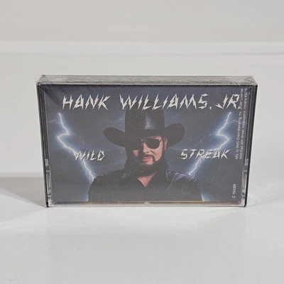 Hank Williams Jr Wild Streak New Sealed Cassette  - Image 1 of 4