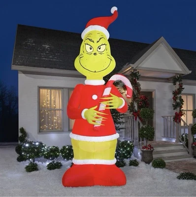 Gemmy The Grinch Giant Airblown Inflatable 12 Ft Lights Up Christmas Outdoor - Image 1 of 4