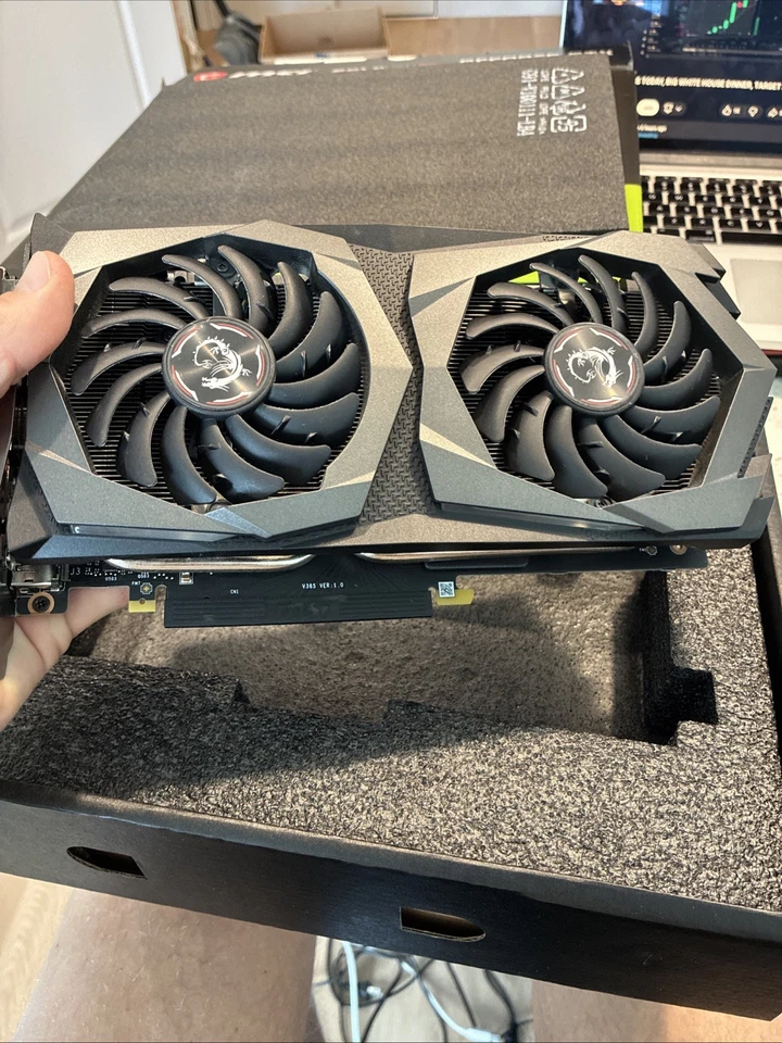 MSI GeForce GTX 1650 SUPER GAMING X 4GB GDDR6 Graphics Card. Original Box - Image 1 of 4