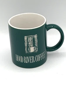 HOOD RIVER COFFEE Green Mug Cup 8 oz Ken Tatyrek Sculpturing - Picture 1 of 7