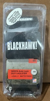 Blackhawk Serp L3 Duty Holster For Glock 17/19/22/23/31/32 Right Hand 44H100BK-R - Image 1 of 4