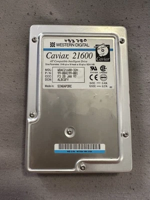 Western Digital Caviar 21600 WDAC21600-32H – 1,6 GB IDE Festplatte  - Bild 1 von 3