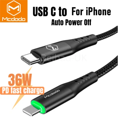 4FT 6FT USB-C Type C To iPhone Fast Charging Cable PD 36W iPhone Charger Cord - Image 1 of 4